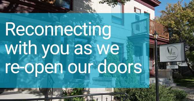 Reconnecting with you as we re-open our doors image